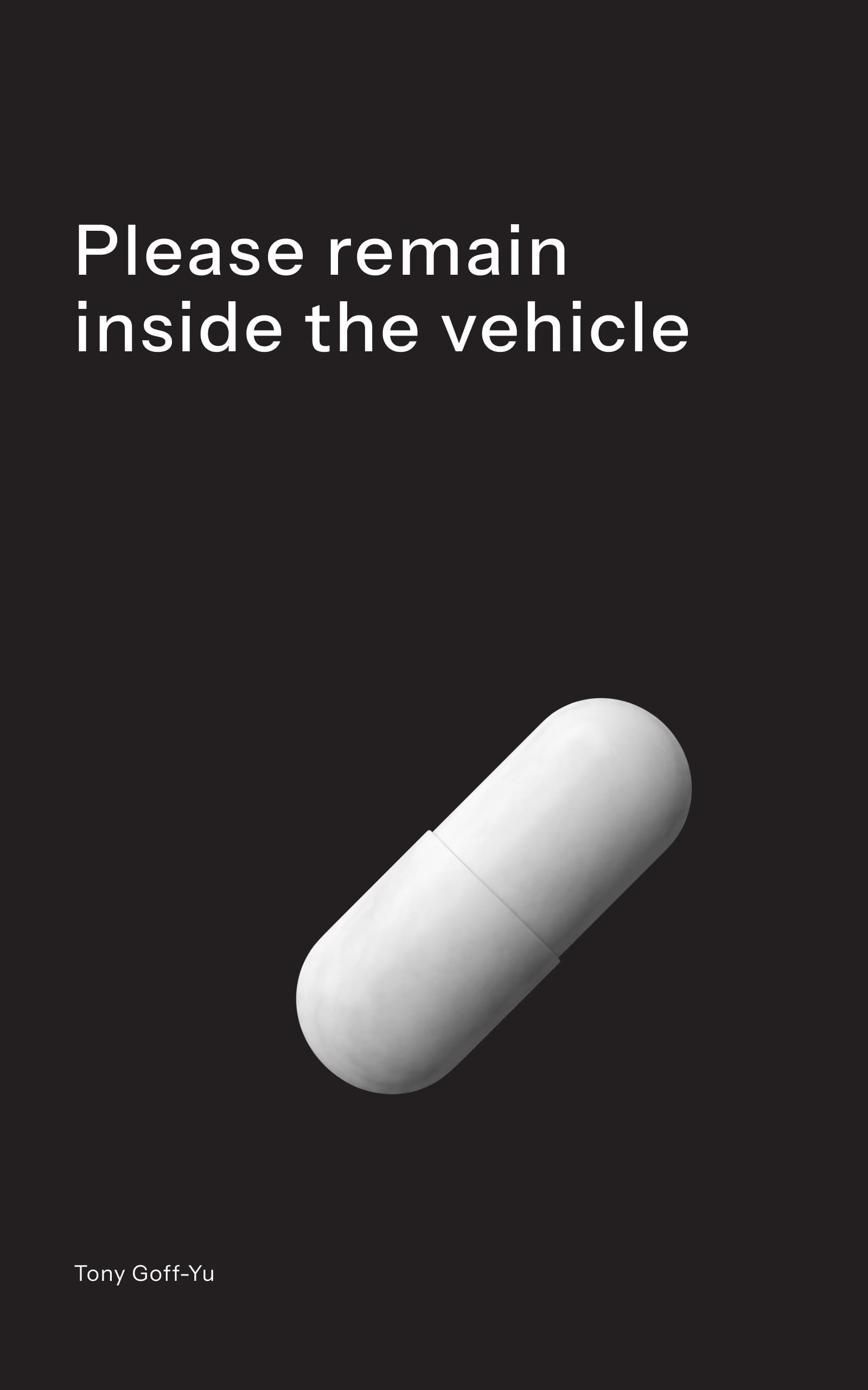 Please remain inside the vehicle book cover